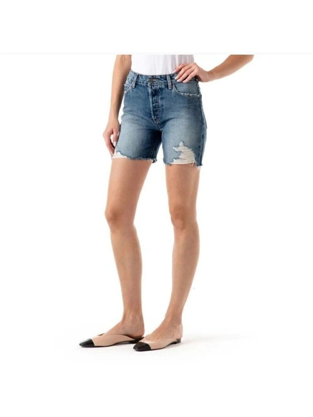 New Fidelity | Jimi Boyfriend Shorts in Baldwin Blue